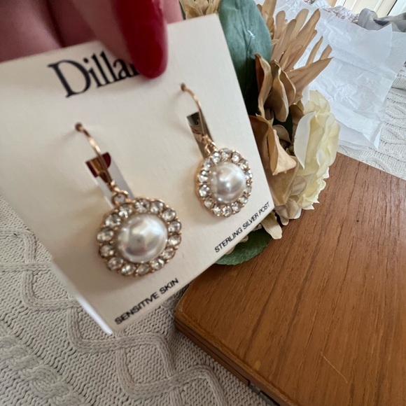 NWT Dillard’s Fashion Earrings, Pierced, Sterling Silver Posts - Picture 6 of 7